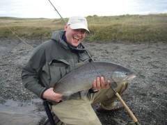 truite de mer, sea trout fishing, pêche a la mouche, fly fishing, Argentina, Argentine, Rio Grande, Rio Irigoyen, Rio Gallegos