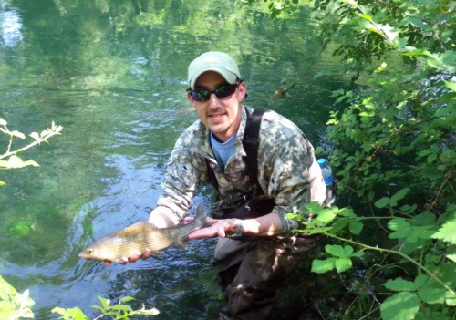 ombre, truites, ïle sur la Sorgues, nymphe à vue, peche a la mouche,  enjoyfishing