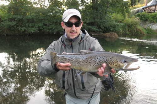 Pêche sur Touques, Touques, Normandie, truite de mer, pêche de la truite de mer, truite de mer à la mouche , JB Vidal Guide de pêche, Gaël Even, Enjoy Fishing