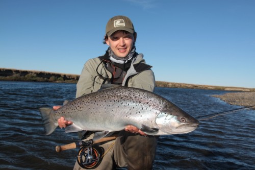 truite de mer, sea trout fishing, pêche a la mouche, fly fishing, Argentina, Argentine, Rio Grande, Rio Irigoyen, Rio Gallegos