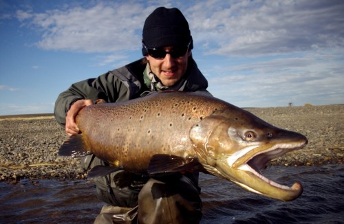 truite de mer, sea trout fishing, pêche a la mouche, fly fishing, Argentina, Argentine, Rio Grande, Rio Irigoyen, Rio Gallegos