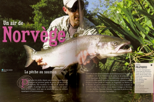 Guide de pêche à la mouche, Hélène Prigent, Guide des merveilles du monde en Bretagne, peche du saumon à la mouche, saumon en Bretagne, Jean-Baptiste Vidal Moniteur-Guide de peche