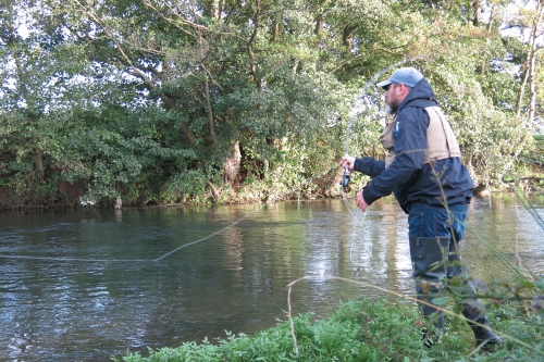 pêche sur touques,touques,normandie,truite de mer,pêche de la truite de mer,truite de mer à la mouche,jb vidal guide de pêche,gaël even,enjoy fishing