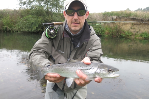 Pêche sur Touques, Touques, Normandie, truite de mer, pêche de la truite de mer, truite de mer à la mouche , JB Vidal Guide de pêche, Gaël Even, Enjoy Fishing