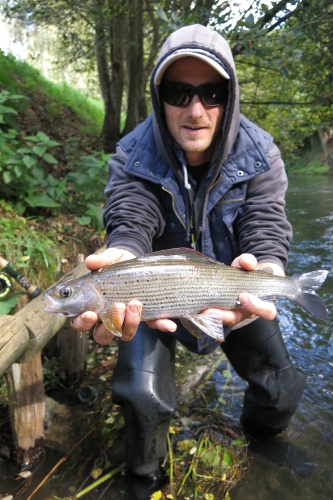 pêche sur touques,touques,normandie,truite de mer,pêche de la truite de mer,truite de mer à la mouche,jb vidal guide de pêche,gaël even,enjoy fishing